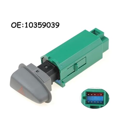 مفتاح لمبة تحذير مخاطر السيارة لـ Pontiac for Grand for Am 3.4L 1999-05 10359039 14351023 مفتاح إضاءة الطوارئ للسيارة in Kuwait
