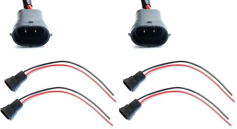 iJDMTOY H11 H8 880 881 ذكر محول الأسلاك مقابس سلك متوافق مع ضوء القيادة التلقائي، الجري/DRL، ضوء الضباب، التحديثية، إضاءة الطرق الوعرة، إلخ in Kuwait