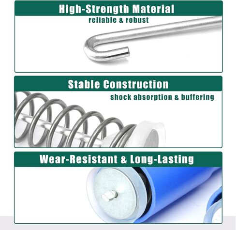 YUXIVCNE WH16X26912 WH16X26913 Washer Suspension Rod Spring Compatible with GE GTW750CSL1WS GTW750CPL1DG GTW750CPL0DG, Replace WH16X26734 WH16X26714 AP6328295 AP6331892 4588122 4863260 4Pcs in Saudi Arabia