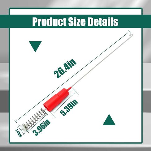 YUXIVCNE WH16X26912 WH16X26913 Washer Suspension Rod Spring Compatible with GE GTW750CSL1WS GTW750CPL1DG GTW750CPL0DG, Replace WH16X26734 WH16X26714 AP6328295 AP6331892 4588122 4863260 4Pcs in Saudi Arabia