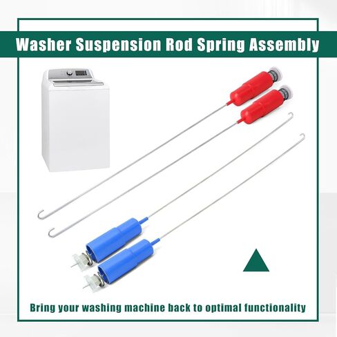 YUXIVCNE WH16X26912 WH16X26913 Washer Suspension Rod Spring Compatible with GE GTW750CSL1WS GTW750CPL1DG GTW750CPL0DG, Replace WH16X26734 WH16X26714 AP6328295 AP6331892 4588122 4863260 4Pcs in Saudi Arabia