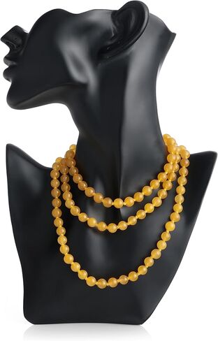 Natural Yellow Citrine Semi Precious Gemstone 108 Beads Japa Mala Prayer Necklace Wrist Mala Bracelet For Yoga Meditation Energy Balancing in Saudi Arabia