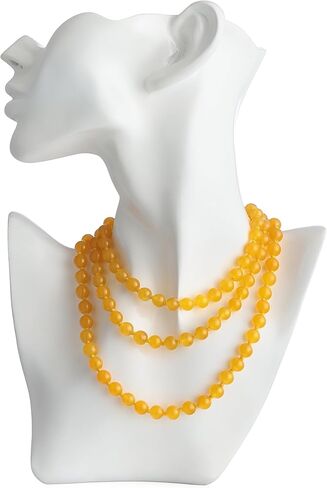 Natural Yellow Citrine Semi Precious Gemstone 108 Beads Japa Mala Prayer Necklace Wrist Mala Bracelet For Yoga Meditation Energy Balancing in Saudi Arabia