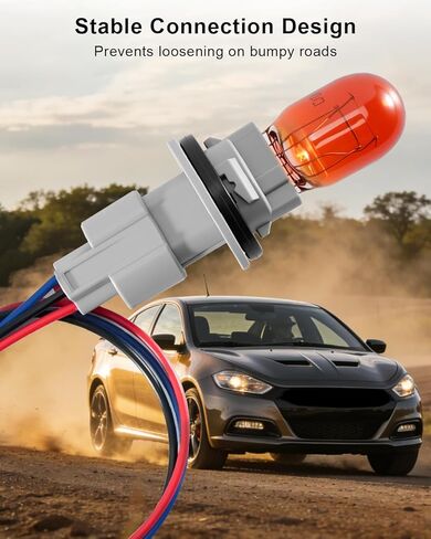 مقابس ضوء إشارة الانعطاف ومجموعة أدوات أسلاك المصباح مناسبة لـ Dodge Dart 2013-2016 استبدال 68186725AB 68186725AA L07442NALL 68081389AL، مصباح انتظار السيارات، قطعتان in Kuwait