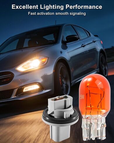 مقابس ضوء إشارة الانعطاف ومجموعة أدوات أسلاك المصباح مناسبة لـ Dodge Dart 2013-2016 استبدال 68186725AB 68186725AA L07442NALL 68081389AL، مصباح انتظار السيارات، قطعتان in Kuwait