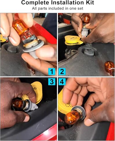 مقابس ضوء إشارة الانعطاف ومجموعة أدوات أسلاك المصباح مناسبة لـ Dodge Dart 2013-2016 استبدال 68186725AB 68186725AA L07442NALL 68081389AL، مصباح انتظار السيارات، قطعتان in Kuwait