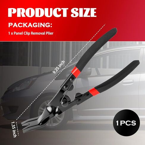 2 in 1 Panel Clip Removal Pliers,Automotive Trim Clip Removal Tool with Flat Jaw & Spring Action,Professional Car Clips Pliers for Headlight/Door Panel/Upholstery Trim Clips/Push Pin in Saudi Arabia