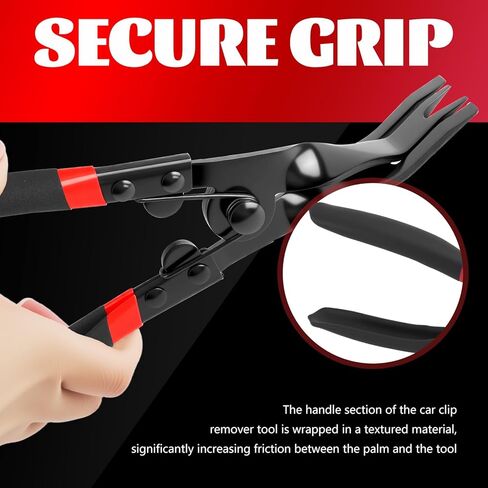 2 in 1 Panel Clip Removal Pliers,Automotive Trim Clip Removal Tool with Flat Jaw & Spring Action,Professional Car Clips Pliers for Headlight/Door Panel/Upholstery Trim Clips/Push Pin in Saudi Arabia