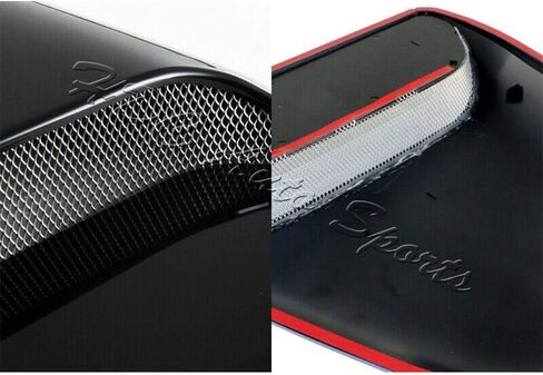 Signature Universal Auto Parts Accessories Universal Black Painted ABS Plastic Racing Air Flow Vent Turbo Hood Scoop Cover in Saudi Arabia