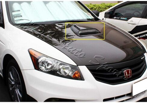 Signature Universal Auto Parts Accessories Universal Black Painted ABS Plastic Racing Air Flow Vent Turbo Hood Scoop Cover in Saudi Arabia