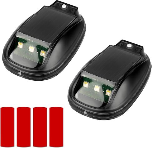 Wireless Solar Cab Lights for Truck, No Drill Cab Roof Top Marker Lights with 8-Colors, Waterproof Solar-Powered RGB Strobe Lights, Smart Sensing Marker Light for Jeep Pickup SUV ATV - 2 Pack in Saudi Arabia