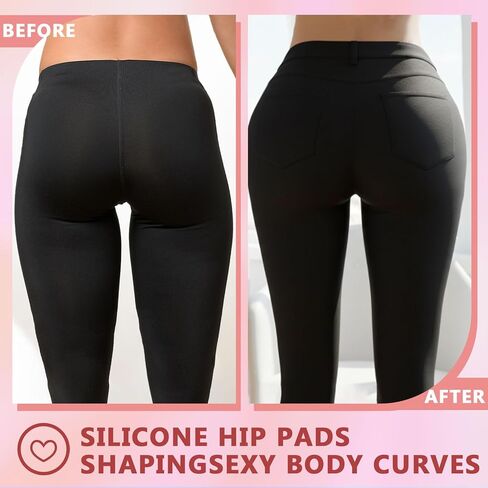 2 Pcs Silicone Hip Pads for Women, Soft Lifter Butt Enhancer Shapewear, Reusable Butt Lift Pad Fill Hips Dips, Realistic Thick Buttocks for an Instant Hourglass Figure, Crossdressing Yellow in Saudi Arabia