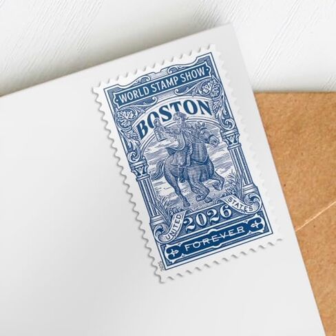 Boston 2026 World Stamp Show (Sheet of 20) First-Class Mail Forever Postage Stamps in Saudi Arabia