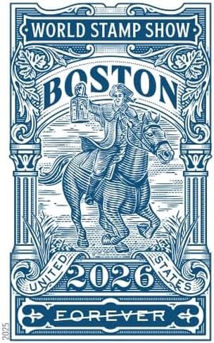 Boston 2026 World Stamp Show (Sheet of 20) First-Class Mail Forever Postage Stamps in Saudi Arabia