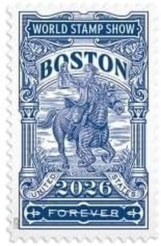 Boston 2026 World Stamp Show (Sheet of 20) First-Class Mail Forever Postage Stamps in Saudi Arabia