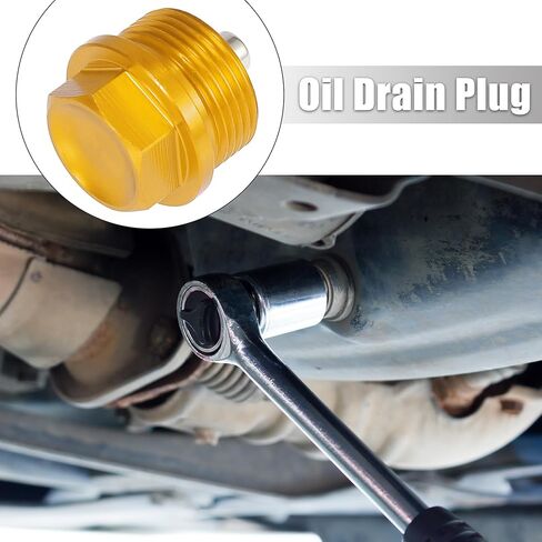 X AUTOHAUX 1 مجموعة M24 x 1.5 المغناطيسي النفط قابس التصريف حوض استنزاف الجوز النفط استنزاف الترباس المسمار مع طوقا الذهب لهجة العالمي in Kuwait