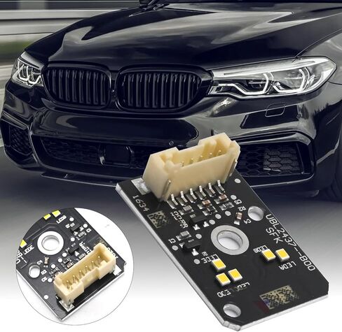 مجموعة وحدة إضاءة نهارية LED صفراء متكيفة من Anxingo قطعتين 63117214939، بديل لسيارة BMW 5 Series F90 M5 G30 2017-2020، يستبدل 63117214940 in Kuwait