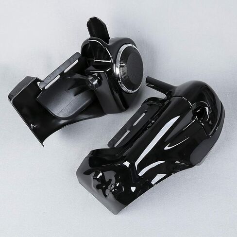 Lower Vented Leg Fairings w/Speaker Box Pods Fit for Harley Davidson touring FLT FLHT FLHTCU FLHRC Road King Street Glide Electra Glide Ultra-Classic Road Glide 1983-2013 Vivid Black in Saudi Arabia