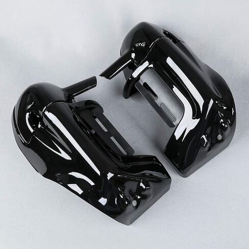 Lower Vented Leg Fairings w/Speaker Box Pods Fit for Harley Davidson touring FLT FLHT FLHTCU FLHRC Road King Street Glide Electra Glide Ultra-Classic Road Glide 1983-2013 Vivid Black in Saudi Arabia
