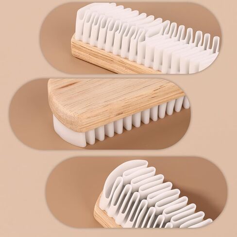 3pcs Suede Shoe Brush and Eraser Kit, Professional Suede & Nubuck Rubber Cleaning Cleaner Brushes with Wood Handle for Shoes & Boots in Saudi Arabia