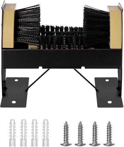 Heavy-Duty Metal and Wooden Base Shoe Cleaner and Boot Scraper, Portable or Floor-Mounted Scrubbing Brush for Indoor and Outdoor Use, All Weather Boot Cleaner - Removes Mud, Snow and Sand, Wooden in Saudi Arabia
