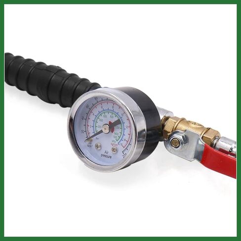 Motoforti Portable Quick Connector Truck Car Tire Tyre Air Chuck Inflator w Pressure Gauge Long-Lasting in Saudi Arabia