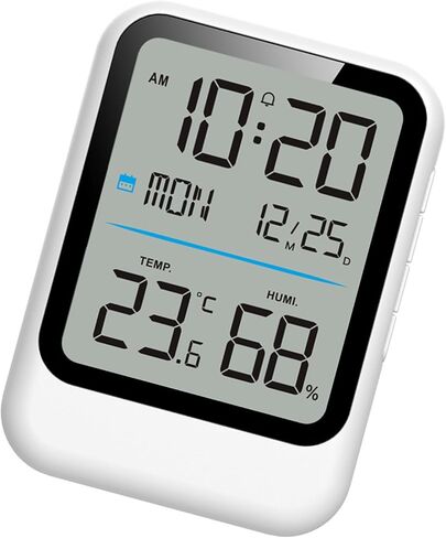 Multifunctional Wall Clock with Hygrometer Thermometers Display Alarm Feature and Humidity Digital Hygrometer Thermometers Clock in Saudi Arabia