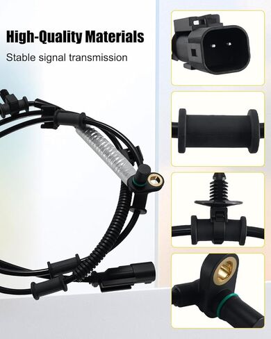 Front ABS Wheel Speed Sensor Fit for Ram 2500 3500 2014 2015 2016 2017 2018 Replace 68165624AC 68165624AD ALS3028, Left and Right, 2Pcs in Saudi Arabia