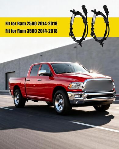 Front ABS Wheel Speed Sensor Fit for Ram 2500 3500 2014 2015 2016 2017 2018 Replace 68165624AC 68165624AD ALS3028, Left and Right, 2Pcs in Saudi Arabia