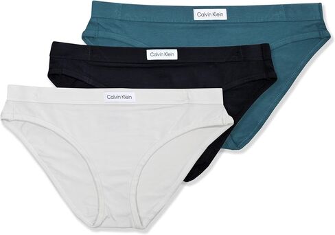 ملابس داخلية بيكيني نسائية من Calvin Klein مكونة من 3 قطع من القطن الناعم تحمل شعار Tab، in Saudi Arabia