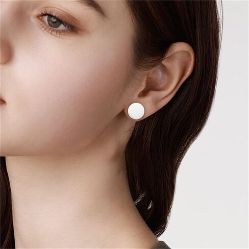 NewZenro Double Flared White Acrylic Ear Tunnel Plugs Gauges Expanders Saddle Hollow Tunnels Stretcher Earrings for Men Women Unique Lobe Stretching Body Piercings Jewelry 2 Pairs Set in Saudi Arabia