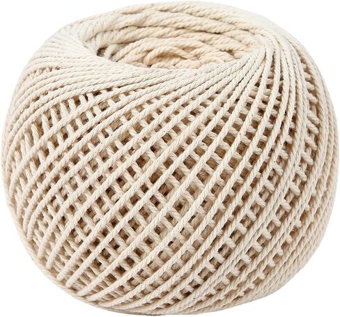 Natural White Cotton Twine String - 1.2mm x 200 Ft for Cooking, Baking & Butchering | Butchers Twine in Saudi Arabia