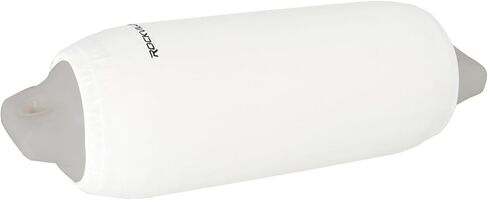 Rockville C8527W غطاء مصد القارب مقاس 8.5 بوصة × 27 بوصة، قماش أبيض مطاطي، يناسب مصدات سميكة مقاس 8-9.5 بوصة، خياطة مزدوجة in Kuwait