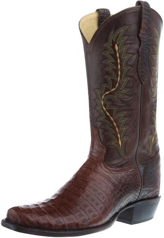 Tony Lama Men's Chasi Exotic Caiman Western Boot Broad Square Toe - Sp1012 in Saudi Arabia