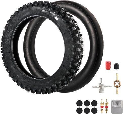 80/100-12 3.00-12 Rear 60/100-14 2.50-14 Front Tire Inner Tube for KLX110 KX60 KX65 PW80 TTR90 TTR110 CRF70 XR70 RM60 JR80 DS80 DRZ110 Apollo RFZ SSR TaoTao 110cc 125cc Pit Dirt Bike in Saudi Arabia