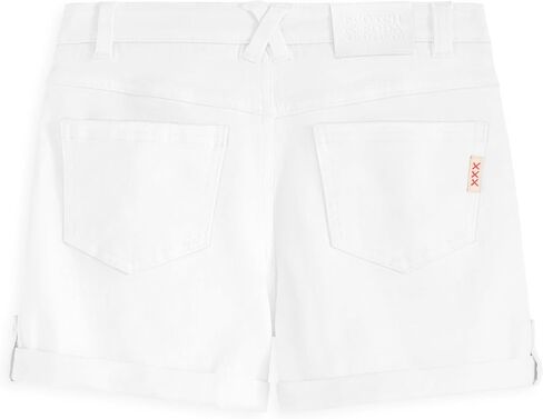 Scotch & Soda Girls Stretch Fit Denim Jean Shorts, Button Closure in Saudi Arabia