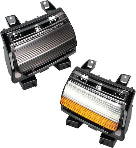 أضواء إشارة الانعطاف المتتابعة LED لسيارة Jeep Wrangler JL Sport 2018-2024 طراز هالوجين فقط، مصابيح شفافة للحاجب DRL، قطعتان (إصدار قصير) in Kuwait