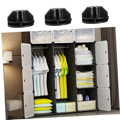 40 Pcs Abs Plastic Connectors for Cube Storage Shelving Modular Organizer Closet Wire Grid Cubes in Saudi Arabia