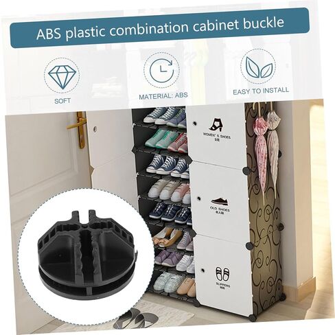 40 Pcs Abs Plastic Connectors for Cube Storage Shelving Modular Organizer Closet Wire Grid Cubes in Saudi Arabia