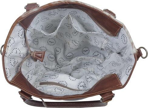 Azure Patterned Hairon Leather Bag in Kuwait