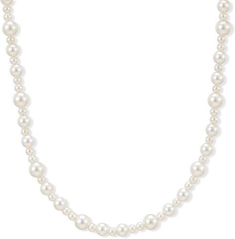 قلادات مطرزة باللؤلؤ للنساء بطبقات من الذهب وقلادة مكدسة مصنوعة يدويًا من مجوهرات الزفاف للعرائس مقاس 18 بوصة in Kuwait