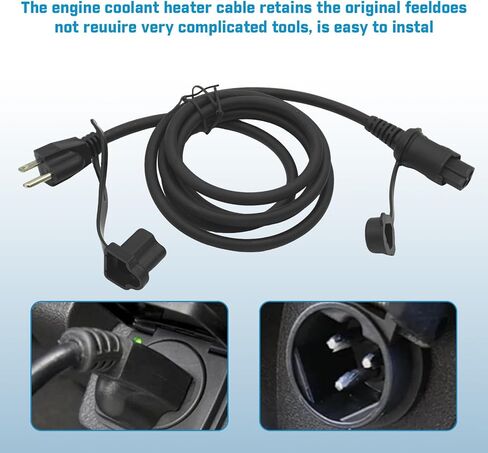 Engine Coolant Heater Cable Compatible with Chevy Silverado 1500 LD/LTD 2019-2023 Tahoe Suburban & GMC Yukon XL Sierra & Cadillac Escalade 2021-2024 Colorado 2023-2024 Replaces# 84564686 in Kuwait