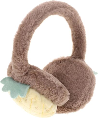 BESPORTBLE ’s Plush Ear Muffs Yellow Pineapple Stretchable Warm Ear Shield Winter Outdoor Accessory in Saudi Arabia
