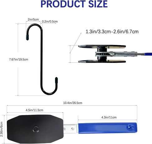 أداة ضغط فرجار الفرامل 4 خطافات، أداة ضاغط مكبس الفرجار مع سقاطة 360 درجة وأداة فرجار الفرامل أداة فرجار فرامل احترافية لمكبس رباعي مزدوج واحد، إصلاح فرامل سيارة شاحنة الدفع الرباعي in Kuwait