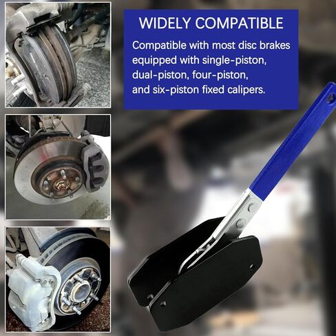 أداة ضغط فرجار الفرامل 4 خطافات، أداة ضاغط مكبس الفرجار مع سقاطة 360 درجة وأداة فرجار الفرامل أداة فرجار فرامل احترافية لمكبس رباعي مزدوج واحد، إصلاح فرامل سيارة شاحنة الدفع الرباعي in Kuwait