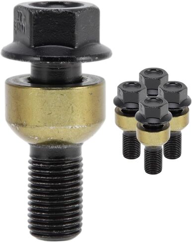 5 Pcs M14x1.5 Wheel Lug Stud for Porsche 718 Boxster 2.0L/H4 2.5L 2017 Front Rear Wheel Stud Bolt Set No.WHT006978 Alloy Steel Black in Kuwait