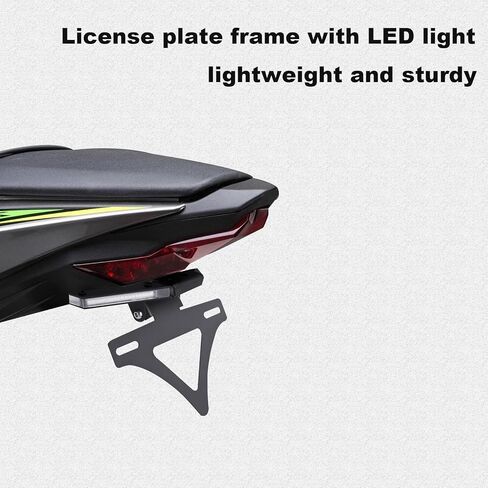 Motorcycle Fender Eliminator Kit Rear License Plate Holder with LED Light Fit for Kawasaki Ninja 636 ZX 6R ZX6R ZX-6R 636 2024 2025 Tail Tidy with Tail rack bracket Turn Signal Indicator in Saudi Arabia