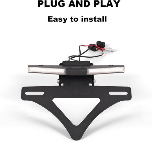 Motorcycle Fender Eliminator Kit Rear License Plate Holder with LED Light Fit for Kawasaki Ninja 636 ZX 6R ZX6R ZX-6R 636 2024 2025 Tail Tidy with Tail rack bracket Turn Signal Indicator in Saudi Arabia