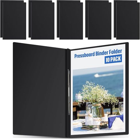 10 Pcs 11x17 Inch Pressboard Report Cover, 3" Capacity Presentation Binder Folder with Metal Prong Paper Fastener to Neatly Bind Reports Proposals Transcripts, Other Documents in Saudi Arabia