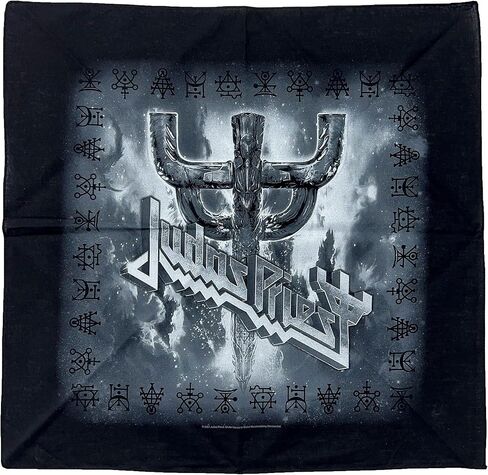 شعار Judas Priest Bandana وشعار فرقة Fork Band باللون الأسود الرسمي in Kuwait